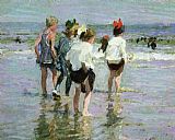 Summer Day Brighton Beach by Edward Henry Potthast